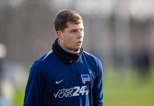 Soccer, Men, Season 2024 25, 2 Bundesliga, Hertha BSC, Training, Goalkeeper Tjark Ernst Hertha BSC , 02 01 2025, Copyright: xSebastianxRäppold MatthiasxKochx
