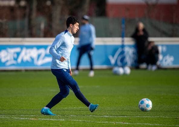 Soccer, Men, Season 2024 25, 2 Bundesliga, Hertha BSC, Training, Ibrahim Maza Hertha BSC , 02 01 2025, Copyright: xSebastianxRäppold MatthiasxKochx