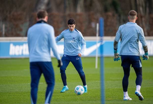 Soccer, Men, Season 2024 25, 2 Bundesliga, Hertha BSC, Training, Ibrahim Maza Hertha BSC , 02 01 2025, Copyright: xSebastianxRäppold MatthiasxKochx