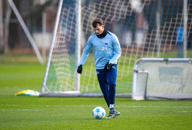 Soccer, Men, Season 2024 25, 2 Bundesliga, Hertha BSC, Training, Pascal Klemens Hertha BSC , 02 01 2025, Copyright: xSebastianxRäppold MatthiasxKochx