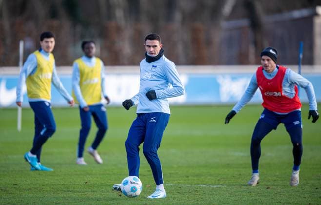 Football, Men, Season 2024 25, 2 Bundesliga, Hertha BSC, Training, Smail Prevljak Hertha BSC , 02 01 2025, Copyright: xSebastianxRäppold MatthiasxKochx