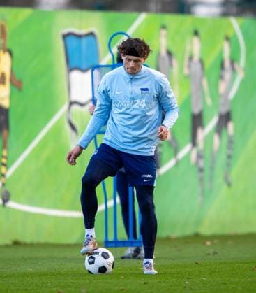 Soccer, Men, Season 2024 25, 2 Bundesliga, Hertha BSC, Training, Fabian Reese Hertha BSC , 02 01 2025, Copyright: xSebastianxRäppold MatthiasxKochx