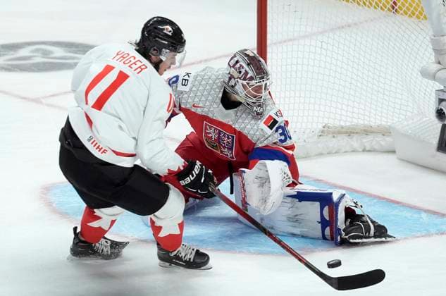 January 2, 2025, Ottawa, On, CANADA: Canada forward Brayden Yager (11) fails to score on Czechia goaltender Michael Hrabel (30) during first period IIHF World Junior Hockey Championship quarterfinal action in Ottawa, Thursday, Jan. 2, 2025. Canada News - January 2, 2025  - ZUMAc35_ 20250102_zaf_c35_059 Copyright: xAdrianxWyldx