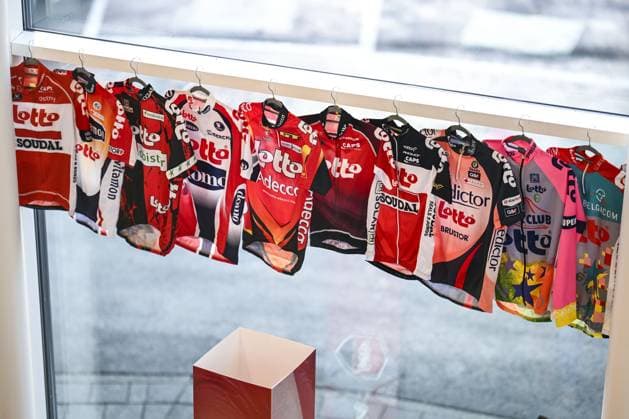 Lotto Cycling Team shirts pictured at the Lotto Cycling Team media day, in Temse, Friday 03 January 2025.  x109556543x