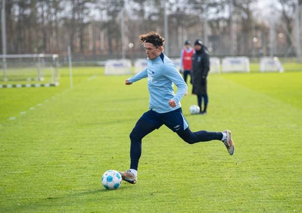 Soccer, Men, Season 2024 25, 2 Bundesliga, Hertha BSC, Training, Fabian Reese Hertha BSC , 03 01 2025, Copyright: xSebastianxRäppold MatthiasxKochx