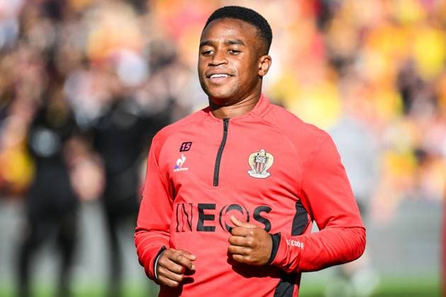 September 28, 2024, Lens, France, France: Youssoufa MOUKOKO of Nice during the Ligue 1 match between RC Lens and OGC Nice at Bollaert-Delelis Stadium on September 28, 2024 in Lens, France. Lens France - ZUMAm308 20240928_zsp_m308_013 Copyright: xMatthieuxMirvillex