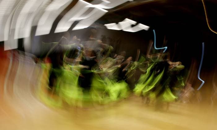 Ludwigsburg , Dancing Bundesliga Standard Formations, Feature Wischer Impression Symbol Image