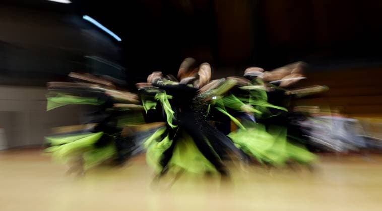 Ludwigsburg , Dancing Bundesliga Standard Formations, Feature Wischer Impression Symbol Image