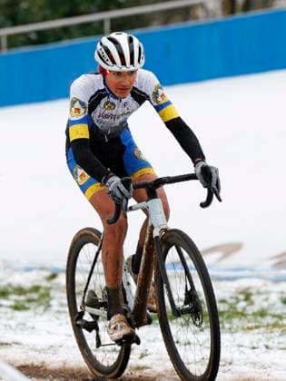 05 01 2025 7 Darmstadt cross race at the racecourse and 5 run Elektroland24 de Cyclocross Cup here youth male U17 Amon ROTHE 216 Skiclub Furtwangen Winner Winner Darmstadt Hesse Germany