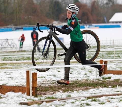05 01 2025 7 Darmstädter Crossrennen an der Radrennbahn und 5 Lauf Elektroland24 de Cyclocross Cup here Youth male U17 here Ben Jakob KUNZ 228 VfR Baumholder Darmstadt Hessen Germany