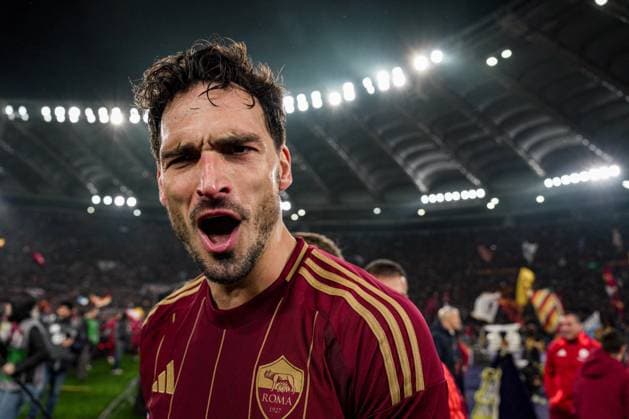 CALCIO - Serie A - AS Roma vs SS Lazio Mats Hummels of AS Roma during AS Roma vs SS Lazio, Italian soccer Serie A match in Rome, Italy, January 05 2025 Rome Italy  Copyright: xIPAxSport ABACAx