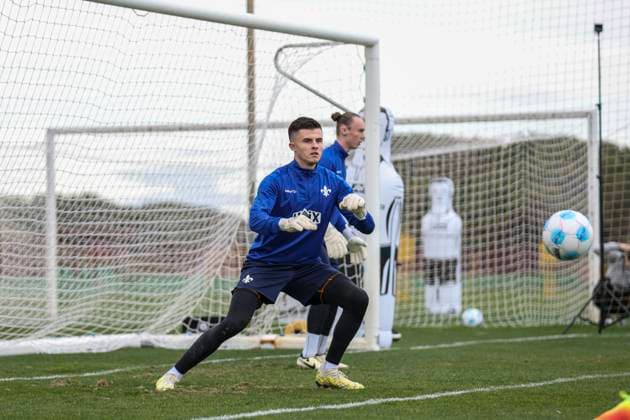 Karol Niemczycki at the SV Darmstadt 98 training camp in Valencia, El Saler on 06 01 25 in El Saler, Valencia xamx Photo Alfio Marino Copyright: