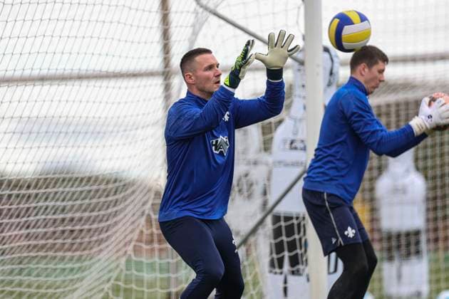Marcel Schuhen in action at the SV Darmstadt 98 training camp in Valencia, El Saler on 06 01 25 in El Saler, Valencia xamx Photo Alfio Marino Copyright: