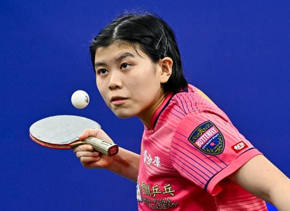 WTT STAR CONTENDER DOHA 2025 Yeh Yi-Tian of Chinese Taipei competes against Lee Daeun of South Korea during a women s Table tennis, Tischtennis singles Qualifying Round of WTT Star Contender Doha 2025 at Lusail Sports Arena in Doha, Qatar on January,06,2025. DOHA Qatar Copyright: xNoushadxThekkayilx