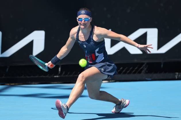 Carole Monnet FRA , Australian Open 2025 Melbourne Park, Melbourne, Victoria, Australia Copyright: xJuergenxHasenkopfx