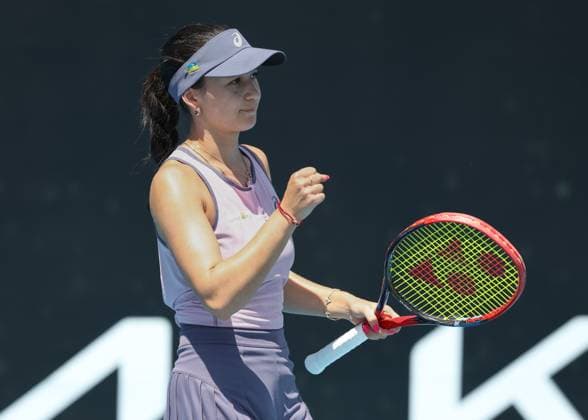 Eva Lys (GER) Australian Open 2025 Melbourne Park, Melbourne, Victoria, Australia. Copyright: xJuergenxHasenkopfx