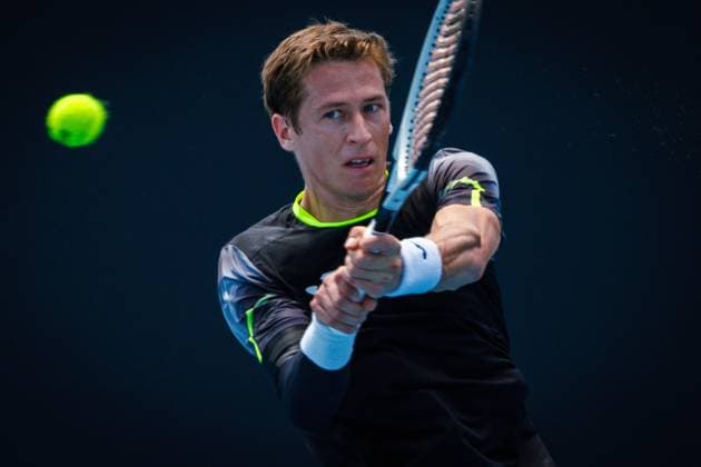 Belgian Kimmer Coppejans pictured during a men s qualifying singles first round game between Belgian Coppejans and French Martineau, at the Australian Open Grand Slam tennis tournament, Tuesday 07 January 2025 in Melbourne Park, Melbourne, Australia. The 2024 edition of the Australian Grand Slam takes place from January 14th to January 28th. Coppejans won 2-6, 7-6, 6-1. PATRICKxHAMILTON  x109856572x