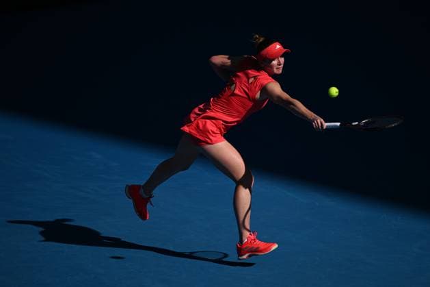 TENNIS AO CHARITY QINWEN SVITOLINA, Elina Svitolina of Ukraine in action during their charity match between Zheng Qinwen of China and Elina Svitolina of Ukraine at Rod Laver Arena in Melbourne, Wednesday, January 8, 2025. ( NO ARCHIVING, EDITORIAL USE ONLY, NO USE IN BOOKS WITHOUT CONSENT MELBOURNE VICTORIA AUSTRALIA  Copyright: xJAMESxROSSx 20250108117484985987