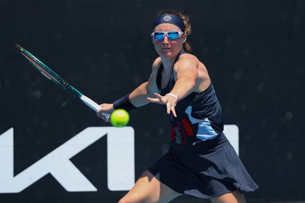 Carole Monnet FRA , Australian Open 2025 Melbourne Park, Melbourne, Victoria, Australia Copyright: xJuergenxHasenkopfx