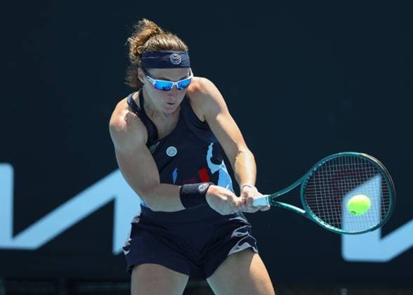 Carole Monnet FRA , Australian Open 2025 Melbourne Park, Melbourne, Victoria, Australia Copyright: xJuergenxHasenkopfx
