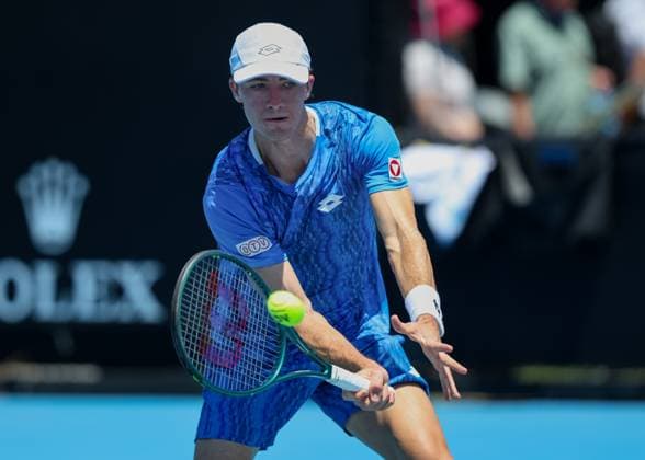 Lukas Neumayer AUT , Australian Open 2025 Melbourne Park, Melbourne, Victoria, Australia Copyright: xJuergenxHasenkopfx