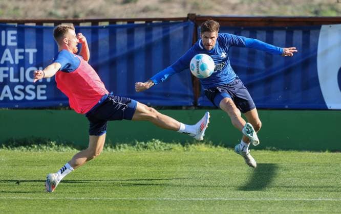 Soccer 2 BL Training Camp SV Darmstadt 98 El Saler Day 4 07 01 25, Marco Thiede, Tobias Kempe,