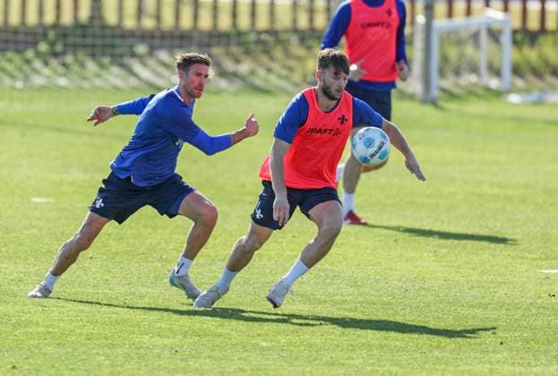 Soccer 2 BL Training Camp SV Darmstadt 98 El Saler Day 4 07 01 25, Tobias Kempe, Killian Corredor,