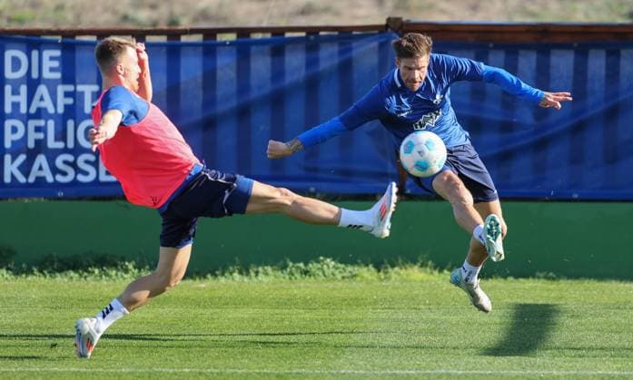 Soccer 2 BL Training Camp SV Darmstadt 98 El Saler Day 4 07 01 25, Marco Thiede, Tobias Kempe,