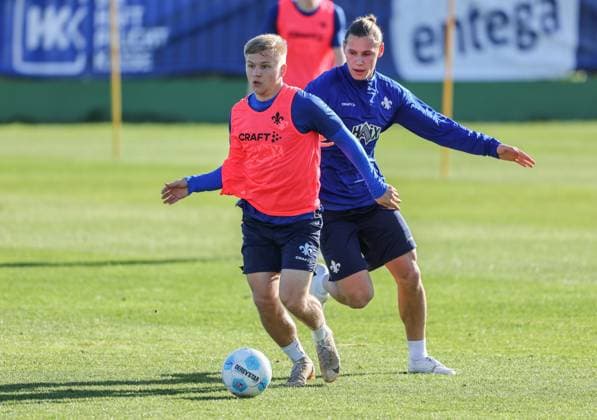 Soccer 2 BL Training Camp SV Darmstadt 98 El Saler Day 4 07 01 25, Andreas Müller, Fynn Lakenmacher,