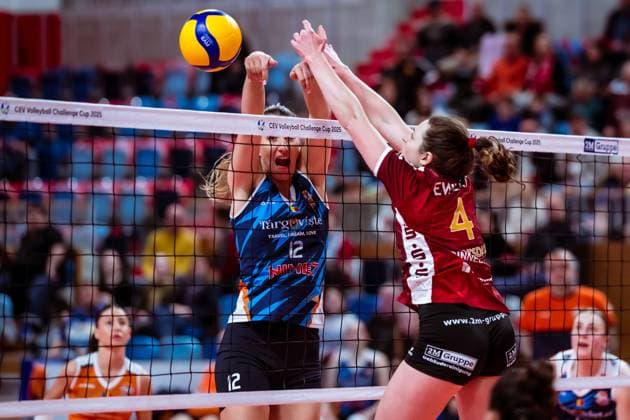 CEV Challenge Cup SC Potsdam C S M Targoviste 08 01 2025 CEV Challenge Cup SC Potsdam C S M Targoviste Jenna Ewert, SC Potsdam 4 Copyright: xBEAUTIFULxSPORTS NicolxMarschallx