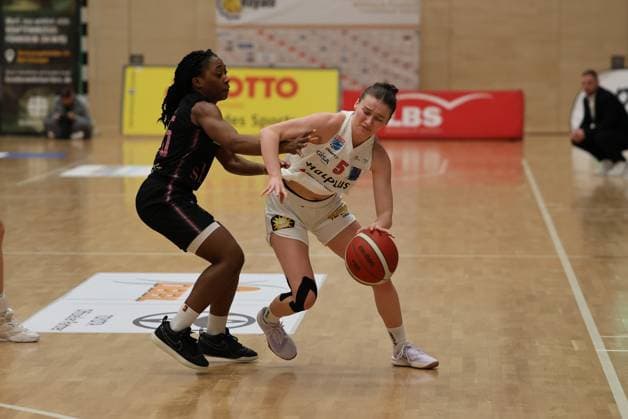 08 01 2025, Basketball, Women, DBBL Cup, Season 2024 2025, Saarlouis Royals Syntainics MBC, Martha Burse Saarlouis Royals , Nicole Brochlitz MBC Syntainics Saarlouis Stadtgartenhalle Saarland Germany EN Copyright: xSebastianxBachx