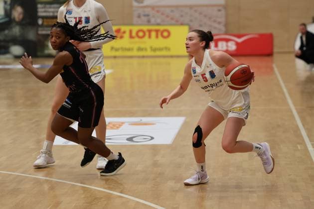 08 01 2025, Basketball, Women, DBBL Cup, Season 2024 2025, Saarlouis Royals Syntainics MBC, Martha Burse Saarlouis Royals , Nicole Brochlitz MBC Syntainics Saarlouis Stadtgartenhalle Saarland Germany EN Copyright: xSebastianxBachx