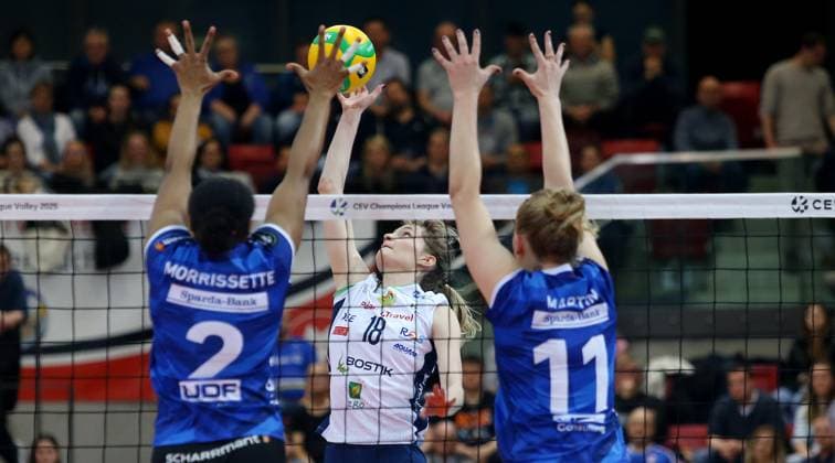 BAU 08 01 2025 Stuttgart Volleyball Allianz MTV Stuttgart vs BKS Bostik ZGO Bielsko Biala, Julita Piasecka Bostik, center