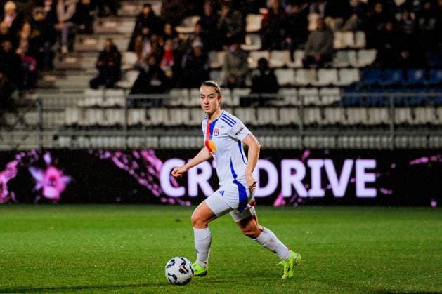 Sara Dabritz (8 Olympique Lyonnais) in action during the Arkema PL game between Olympique Lyonnais and Dijon FCO at OL Training Center in Lyon, France. (Pauline FIGUET SPP) Copyright: xPaulinexFIGUETx xSPPx spp-en-PaFiSp-PF_OLDFCO2127