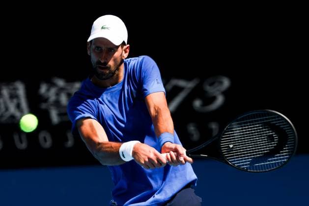 January 9, 2025: MELBOURNE, AUSTRALIA - JANUARY 09: Novak Djokovic of Serbia practices ahead of the 2025 Australian Open at Melbourne Park on January 9, 2025 in Melbourne, Australia. - ZUMAp121 20250109_zsp_p121_027 Copyright: xChrisxPutnamx