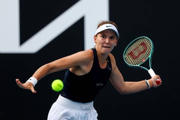 January 9, 2025: MELBOURNE, AUSTRALIA - JANUARY 09: Oksana Selekhmeteva of Russia reacts whilst playing Kimberly Birrell of Australia in final qualifying for the 2025 Australian Open at Melbourne Park on January 9, 2025 in Melbourne, Australia. - ZUMAp121 20250109_zsp_p121_064 Copyright: xChrisxPutnamx