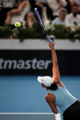 TENNIS ADELAIDE INTERNATIONAL, Madison Keys of the USA in her match against Daria Kasatkina during the Adelaide International at Memorial Drive Tennis Club in Adelaide, Thursday, January 09, 2025. ( NO ARCHIVING, EDITORIAL USE ONLY, NO USE IN BOOKS WITHOUT CONSENT ADELAIDE SOUTH AUSTRALIA AUSTRALIA  Copyright: xMATTxTURNERx 20250109111584938828