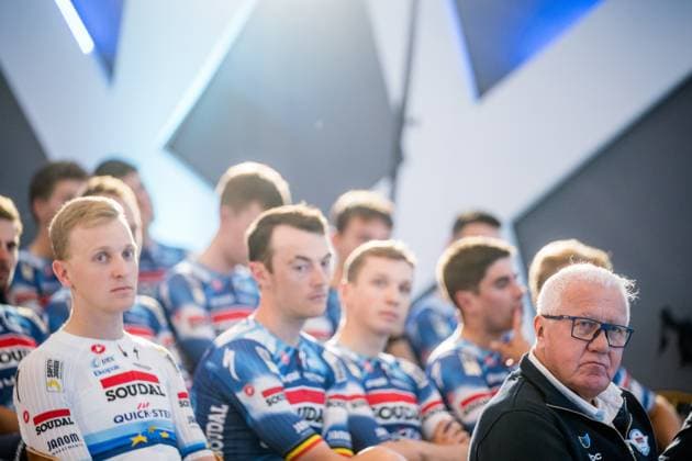Former Soudal Quick-Step CEO Patrick Lefevere pictured during the media day of the Soudal Quick-Step cycling team in Calpe, Spain, Thursday 09 January 2025. JASPERxJACOBS  x110010635x