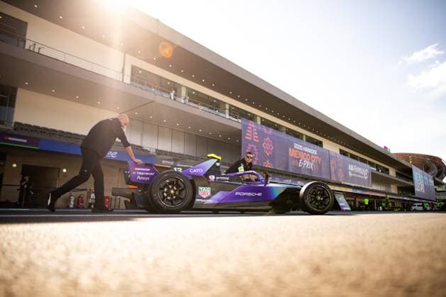 2025 FORMULA E MEXICO CITY ePRIX 13 DA COSTA Antonio Felix (prt), TAG Heuer Porsche Formula E Team, Porsche 99X Electric, ambiance during the Mexico City ePrix, 2nd round of the 2024-25 ABB FIA Formula E World Championship, WM, Weltmeisterschaft on the Autodromo Hermanos Rodriguez from January 10 to 11, 2025 in Mexico City, Mexico -  Copyright: xJoaoxFilipex