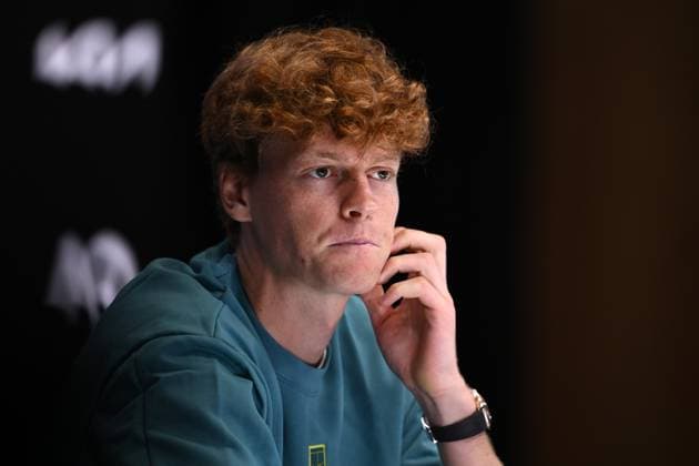 TENNIS AUSTRALIAN OPEN, Jannik Sinner of Italy during a press conference, PK, Pressekonferenz ahead of the Australian Open at Melbourne Park in Melbourne, Friday, January 10, 2025. ( NO ARCHIVING, EDITORIAL USE ONLY, NO USE IN BOOKS WITHOUT CONSENT Melbourne Victoria Australia  Copyright: xJOELxCARRETTx 20250110185717677680