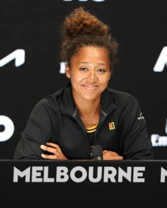 Naomi Osaka JPN , Press conference, press conference, Australian Open 2025, Melbourne Park, Melbourne, Victoria, Australia Tennis Australian Open 2025 Grand Slam ITF ATP WTA Melbourne Park Melbourne Victoria Australia 10 January 2025 Copyright: xJuergenxHasenkopfx