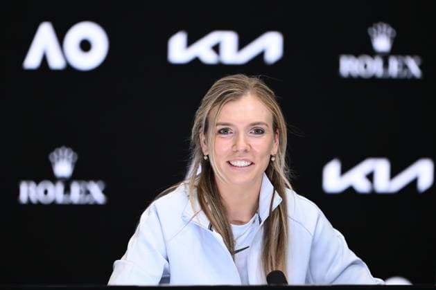 TENNIS AUSTRALIAN OPEN, Katie Boulter of Great Britain during a press conference, PK, Pressekonferenz ahead of the Australian Open at Melbourne Park in Melbourne, Friday, January 10, 2025. ( NO ARCHIVING, EDITORIAL USE ONLY, NO USE IN BOOKS WITHOUT CONSENT Melbourne Victoria Australia  Copyright: xJOELxCARRETTx 20250110149543578400