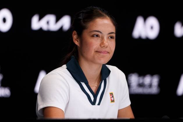 January 10, 2025: MELBOURNE, AUSTRALIA - JANUARY 10: Emma Radacanu of Great Britain during a press conference, PK, Pressekonferenz ahead of the 2025 Australian Open at Melbourne Park on January 10, 2025 in Melbourne, Australia. - ZUMAp121 20250110_zsp_p121_016 Copyright: xChrisxPutnamx