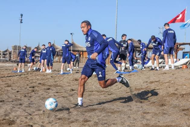 10 01 2025, Football, Season 2024 2025, 2 Liga, Training camp FC Schalke 04 in Belek Turkey, Anton Donkor FC Schalke 04 Belek Turkey xRHR PHOTO TRx Copyright: RHR-FOTOx RHR-FOTO TR
