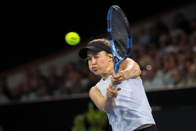 TENNIS ADELAIDE INTERNATIONAL, Yulia Putintseva of Kazakhstan in her match against Jessica Pegula of the USA during the Adelaide International at Memorial Drive Tennis Club in Adelaide, Friday, January 10, 2025. ( NO ARCHIVING, EDITORIAL USE ONLY, NO USE IN BOOKS WITHOUT CONSENT ADELAIDE SOUTH AUSTRALIA AUSTRALIA  Copyright: xMATTxTURNERx 20250110192894521875