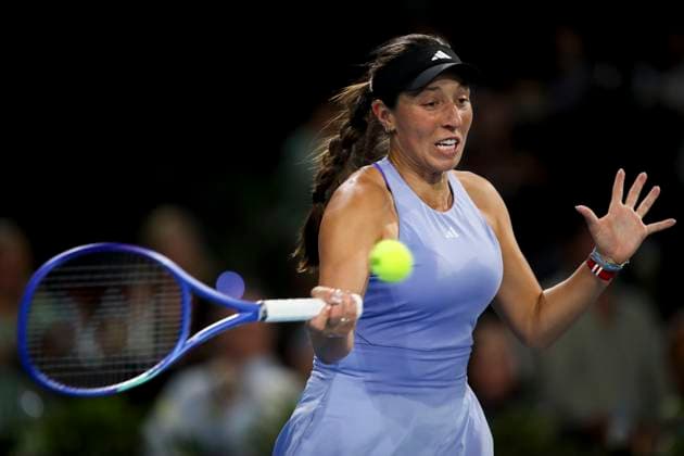 TENNIS ADELAIDE INTERNATIONAL, Jessica Pegula of the USA in her match against Yulia Putintseva of Kazakhstan during the Adelaide International at Memorial Drive Tennis Club in Adelaide, Friday, January 10, 2025. ( NO ARCHIVING, EDITORIAL USE ONLY, NO USE IN BOOKS WITHOUT CONSENT ADELAIDE SOUTH AUSTRALIA AUSTRALIA  Copyright: xMATTxTURNERx 20250110163326779050
