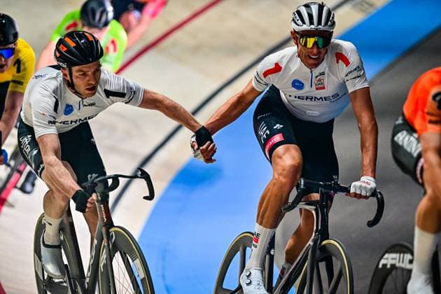 Yoeri Havik, Nils Politt Sixdays Bremen 2025 Yoeri Havik, Nils Politt Team Hermes 1 Day Sixdays Bremen 2025 Bremen Sixday Race January 10, 2025