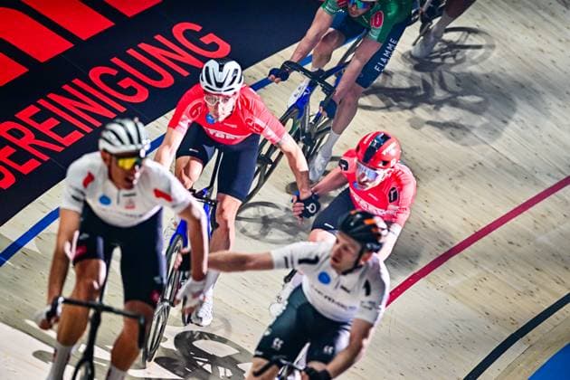Simone Consonni, Elia Viviani Sixdays Bremen 2025 Simone Consonni, Elia Viviani Team Stark, Yoeri Havik, Nils Politt 1 day Sixdays Bremen 2025 Bremen Sixday Race January 10, 2025