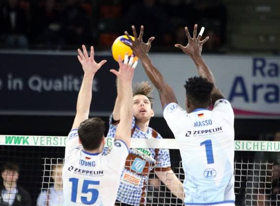Volleyball, VBL, WWK Volleys Herrsching - VfB Friedrichshafen