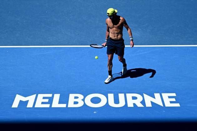 TENNIS AUSTRALIAN OPEN PRACTICE, Jordan Thompson of Australia during a practice session ahead of the Australian Open at Melbourne Park in Melbourne, Saturday, January 11, 2025. ( NO ARCHIVING, EDITORIAL USE ONLY, NO USE IN BOOKS WITHOUT CONSENT Melbourne Victoria Australia  Copyright: xJOELxCARRETTx 20250111143249018878